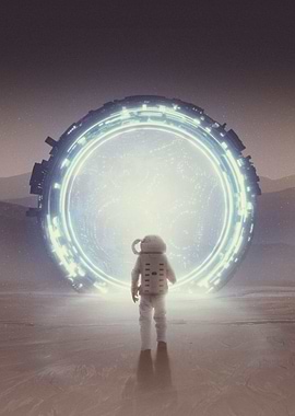 Door astronaut anywhere