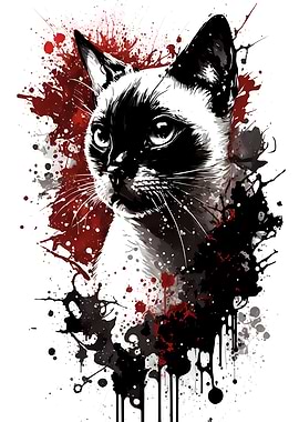 Siamese Cat Portrait