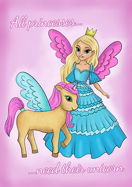 Angel Princess withUnicorn