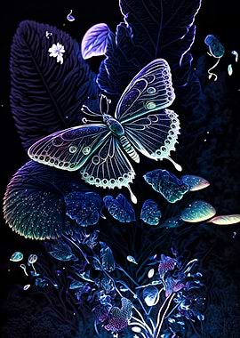 Butterfly neon