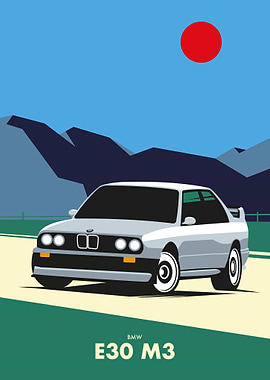 E30 M3 Minimalist Car