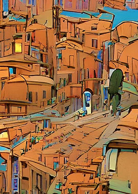 cities malta oil painting