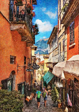 cities malta oil painting