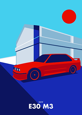 E30 M3 Minimalist Car