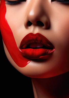 Close up of an Model Lips