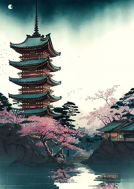 Japanese pagoda