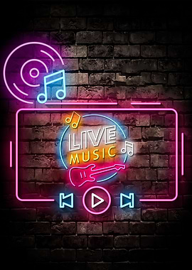 Live Music Neon