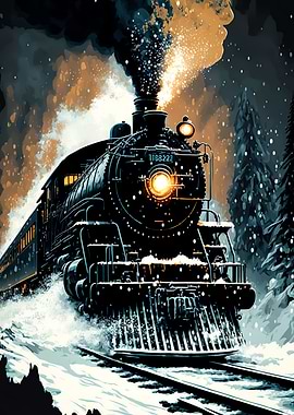 Retro Locomotive Train