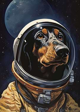Dachshund The Astronaut