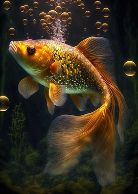 Goldfish cute animal
