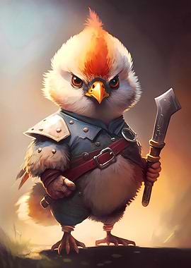 Angry Chick Warrior