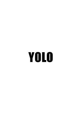 YOLO Typo Art