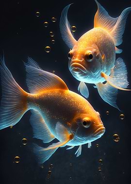 Goldfish cute animal