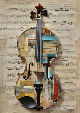 Violin Pop Art Poster