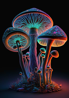 Psychedelic mushroom