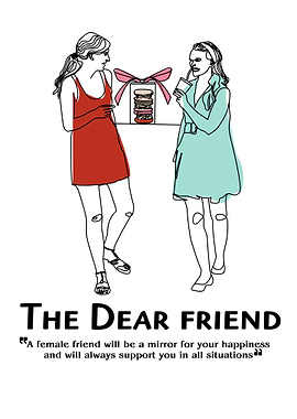 Couple Friend One Line Art