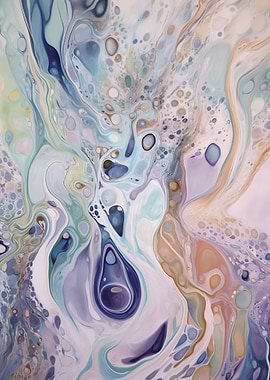 Purple Swirl Abstract Art