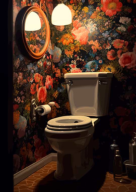 Hyperrealism Colorful WC