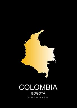 Colombia City Map