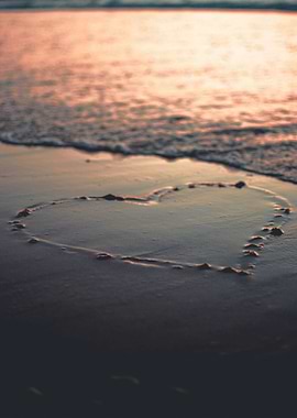 Love sand beach