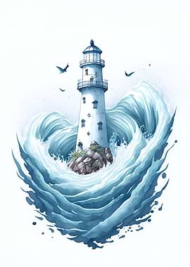 Cartoon Lighthouse