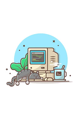 Cat With Computer