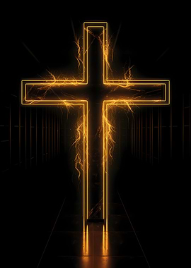 Golden Christian Cross 4