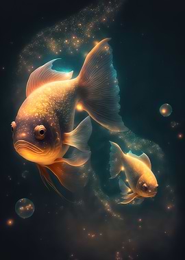 Goldfish cute animal