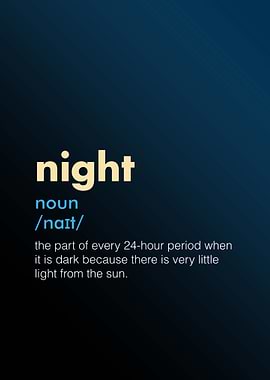 Night Word Dictionary
