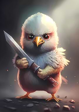 Mad Chick With Sword