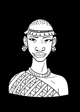African woman Queen