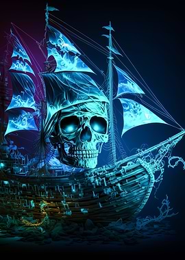 skull pirate ship