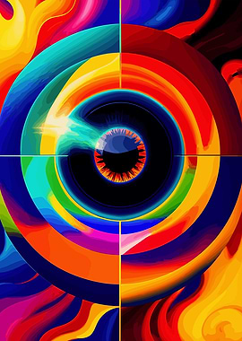 Abstract Round Shape Art