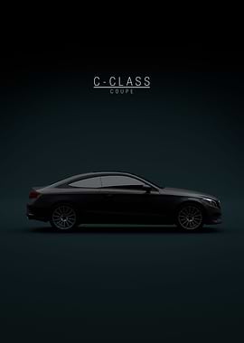 2017 Mercedes C Coupe blac