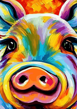 Kiss Me Honey Funny Pig