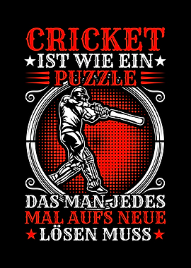 Cricket is like a puzzle