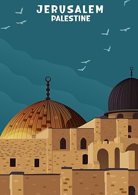 Jerusalem Palestine Poster