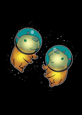 Capybara Space Astronaut
