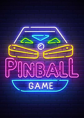 Pinball Decor Neon Gaming