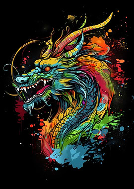Colorful Japan Dragon