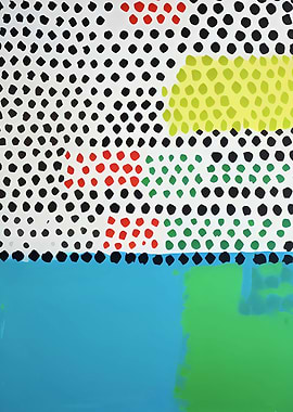 Ocean Blue Abstract Poster