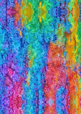 Rough multi colored paint