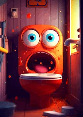 Toilet Kawaii Cute Cartoon