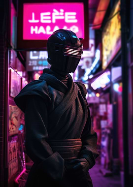 Mech Ninja in the alley