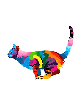 Abstract european cat