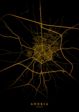 Andria City Map Gold
