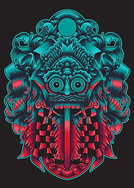 Barong mask balinese