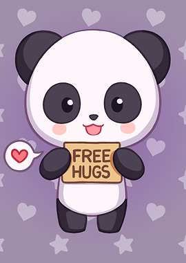 Panda Offering Free Hugs