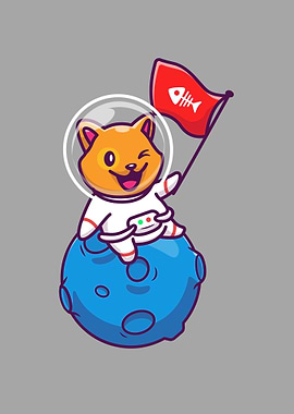 Funny Cat Astronaut