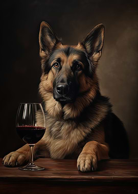 German Shepherd Wine